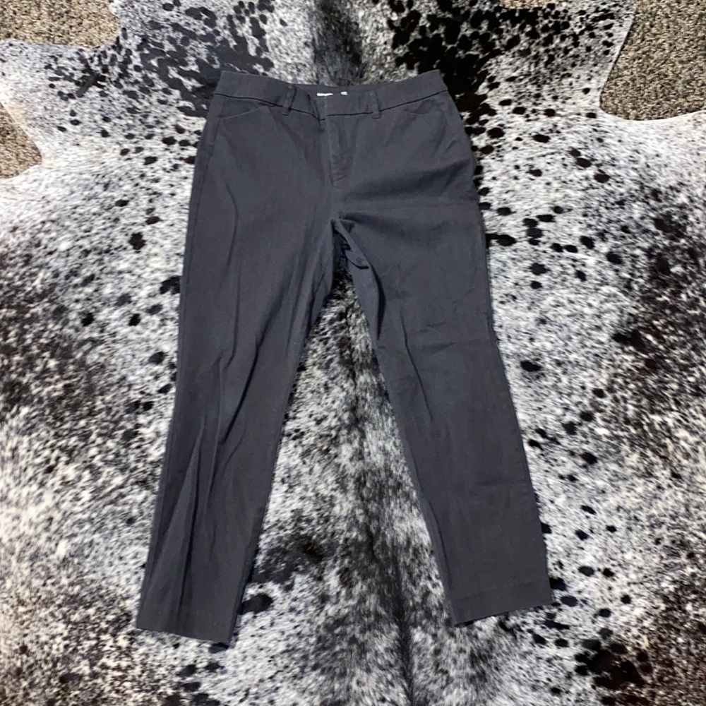 Old Navy Charcoal Gray High-Waisted Pixie Ankle P… - image 1